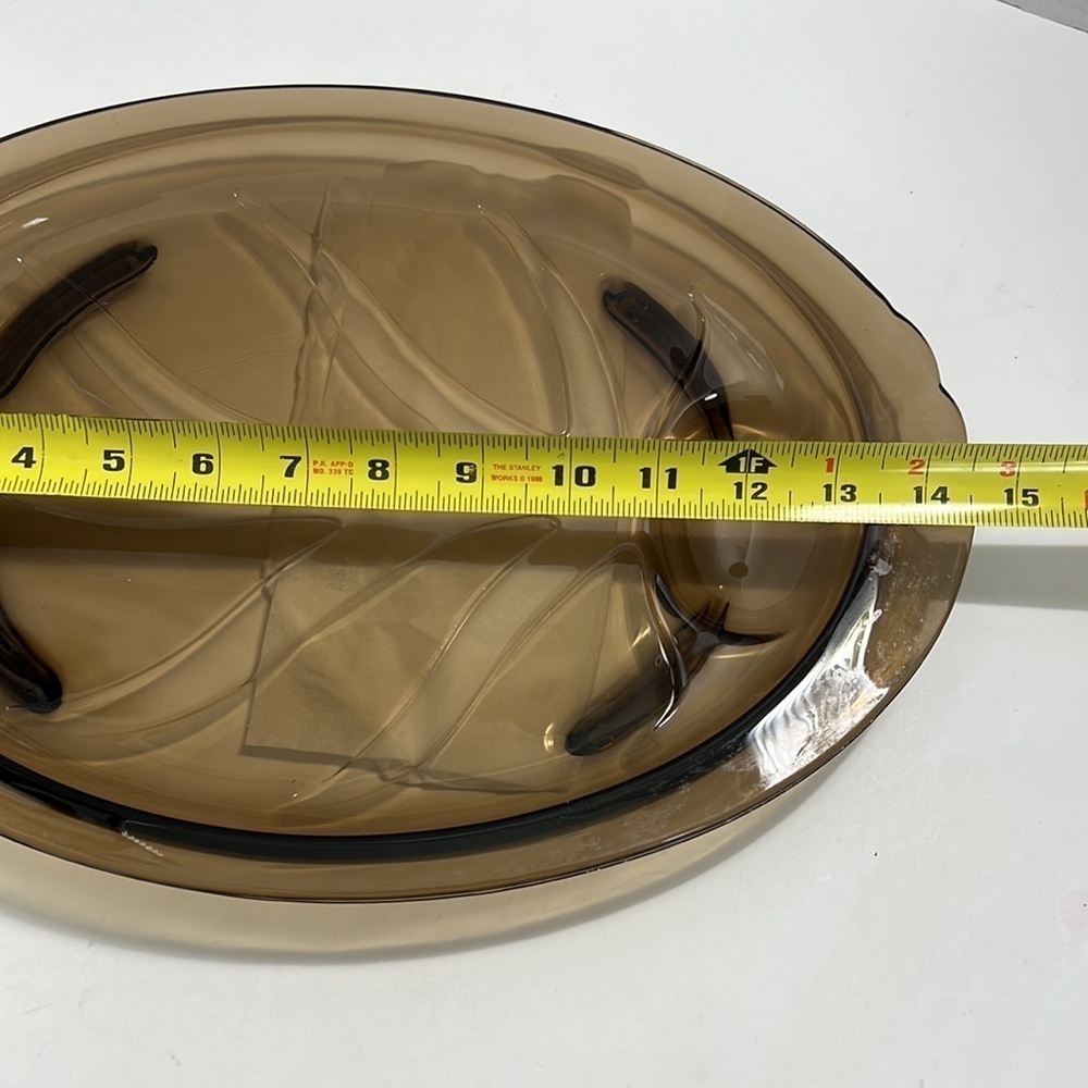 PYREX Brown “Tree of life” serving platter # 815 - Picture 7 of 13